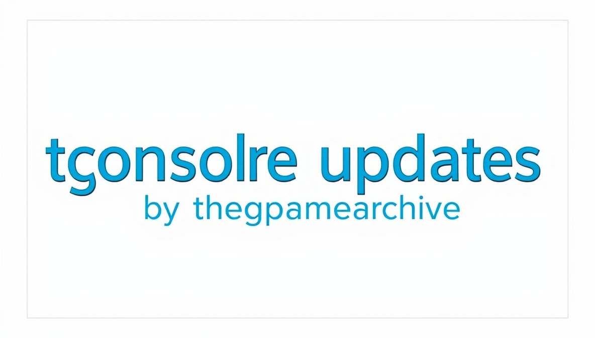 tgarchiveconsole updates by thegamearchive